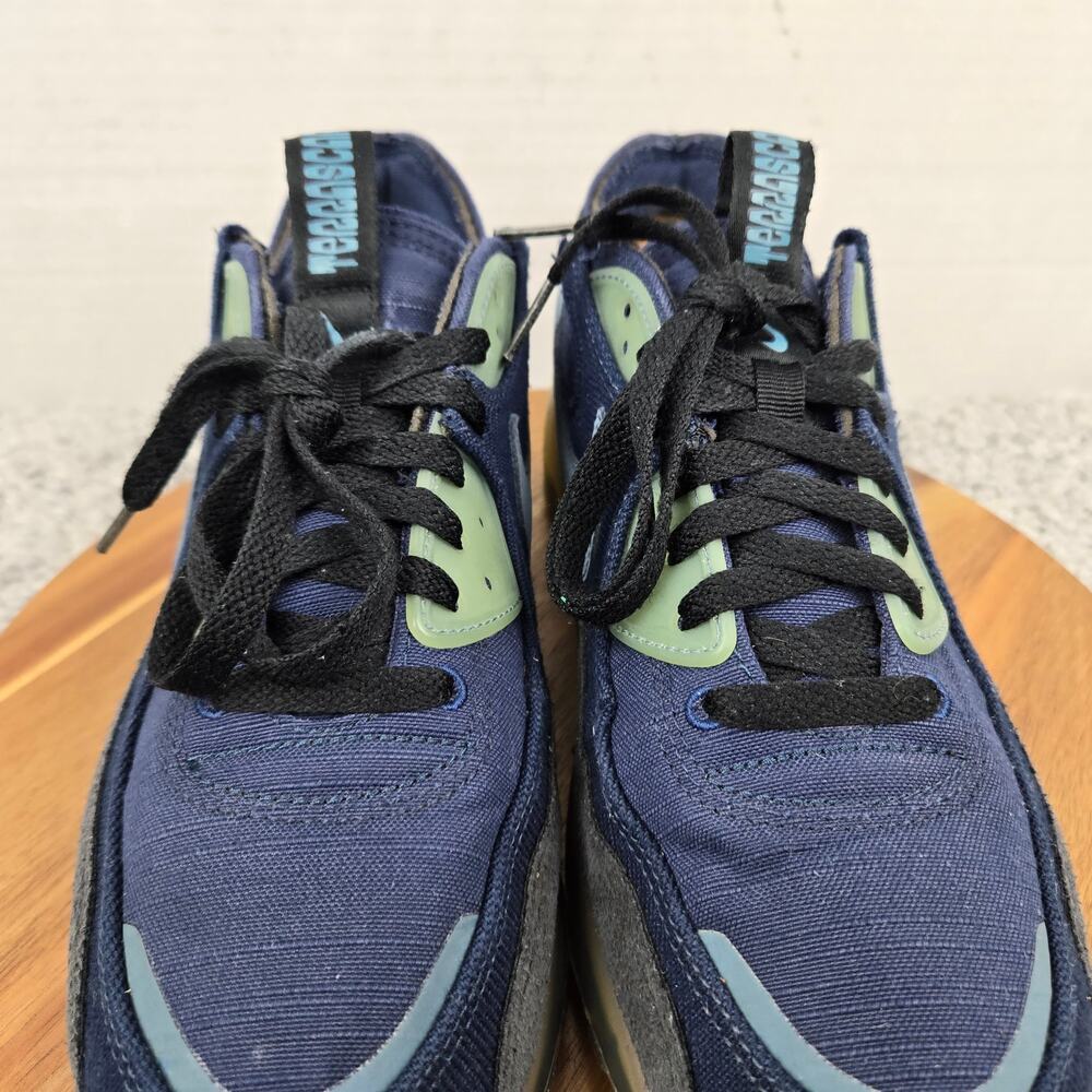 Nike Men 10 Air Max Terrascape 90 Midnight Navy Aqua Athletic Sneaker DV7413-400 - Picture 7 of 13